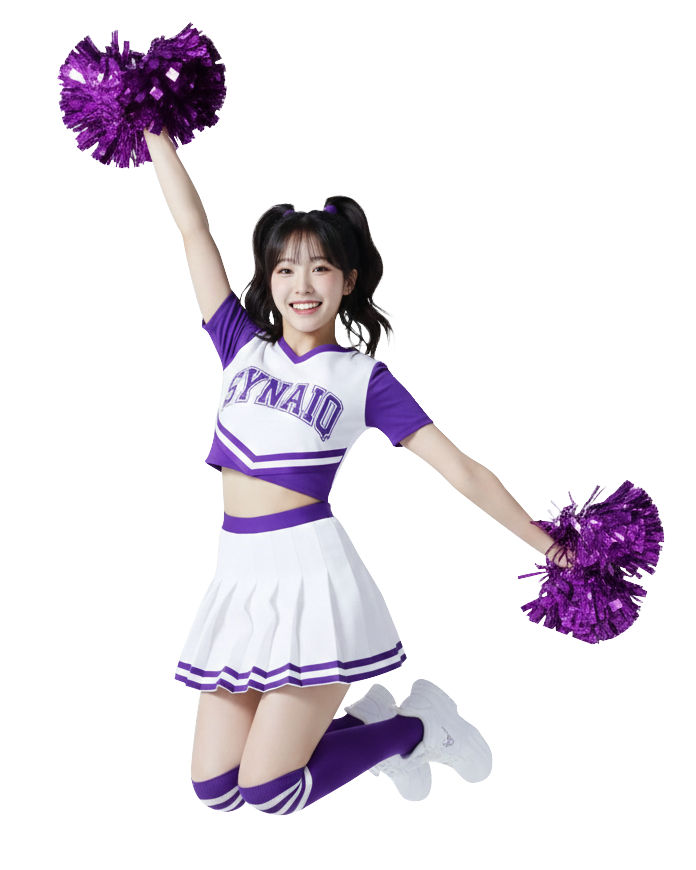 啦啦隊員跳躍圖